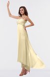 ColsBM Libby Cornhusk Romantic Empire Chiffon Tea Length Ruffles Bridesmaid Dresses