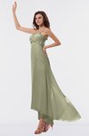 ColsBM Libby Sponge Romantic Empire Chiffon Tea Length Ruffles Bridesmaid Dresses