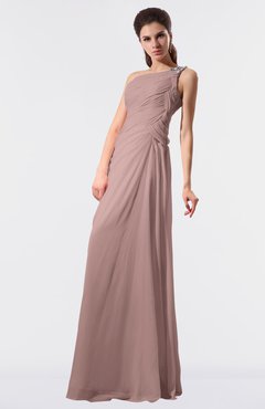 ColsBM Moriah Blush Pink Simple Sheath Sleeveless Chiffon Floor Length Sequin Bridesmaid Dresses