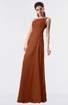 ColsBM Moriah Bombay Brown Simple Sheath Sleeveless Chiffon Floor Length Sequin Bridesmaid Dresses