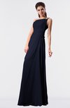 ColsBM Moriah Dark Sapphire Simple Sheath Sleeveless Chiffon Floor Length Sequin Bridesmaid Dresses