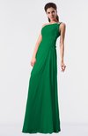 ColsBM Moriah Green Simple Sheath Sleeveless Chiffon Floor Length Sequin Bridesmaid Dresses