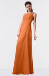 ColsBM Moriah Mango Simple Sheath Sleeveless Chiffon Floor Length Sequin Bridesmaid Dresses