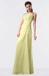 ColsBM Moriah Wax Yellow Simple Sheath Sleeveless Chiffon Floor Length Sequin Bridesmaid Dresses