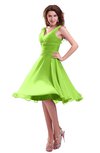 ColsBM Marina Bright Green Informal Zipper Chiffon Knee Length Sequin Bridesmaid Dresses