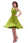 ColsBM Marina Green Oasis Informal Zipper Chiffon Knee Length Sequin Bridesmaid Dresses