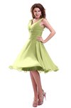 ColsBM Marina Lime Green Informal Zipper Chiffon Knee Length Sequin Bridesmaid Dresses