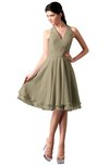 ColsBM Holly Candied Ginger Simple A-line Sleeveless Zipper Chiffon Graduation Dresses