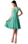 ColsBM Holly Mint Green Simple A-line Sleeveless Zipper Chiffon Graduation Dresses