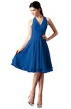 ColsBM Holly Royal Blue Simple A-line Sleeveless Zipper Chiffon Graduation Dresses