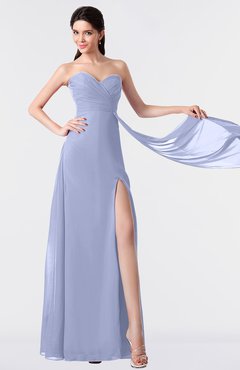 ColsBM Vivian Blue Heron Modern A-line Sleeveless Backless Split-Front Bridesmaid Dresses