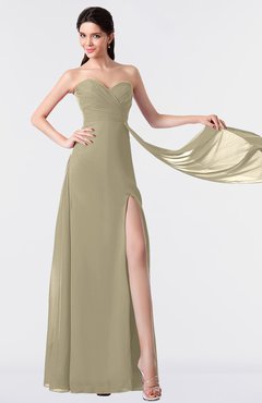 ColsBM Vivian Candied Ginger Modern A-line Sleeveless Backless Split-Front Bridesmaid Dresses