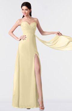 ColsBM Vivian Cornhusk Modern A-line Sleeveless Backless Split-Front Bridesmaid Dresses