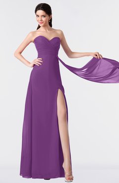 ColsBM Vivian Dahlia Modern A-line Sleeveless Backless Split-Front Bridesmaid Dresses