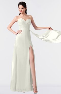 ColsBM Vivian Ivory Modern A-line Sleeveless Backless Split-Front Bridesmaid Dresses