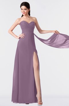 ColsBM Vivian Mauve Modern A-line Sleeveless Backless Split-Front Bridesmaid Dresses