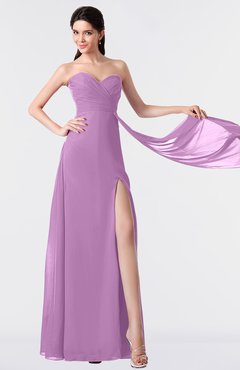 ColsBM Vivian Orchid Modern A-line Sleeveless Backless Split-Front Bridesmaid Dresses