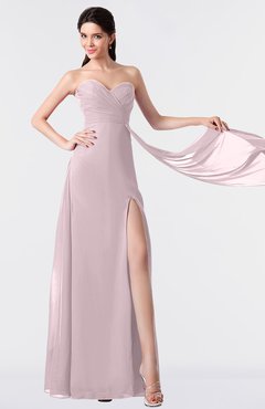 ColsBM Vivian Pale Lilac Modern A-line Sleeveless Backless Split-Front Bridesmaid Dresses