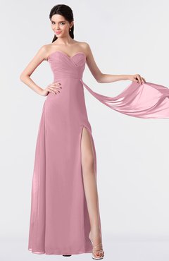 ColsBM Vivian Rosebloom Modern A-line Sleeveless Backless Split-Front Bridesmaid Dresses