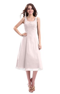 ColsBM Annabel Angel Wing Simple A-line Chiffon Tea Length Pleated Cocktail Dresses