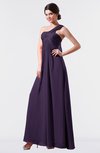 ColsBM Nayeli Blackberry Cordial Plain Empire Sleeveless Zip up Floor Length Pleated Bridesmaid Dresses