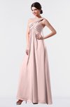 ColsBM Nayeli Pastel Pink Plain Empire Sleeveless Zip up Floor Length Pleated Bridesmaid Dresses