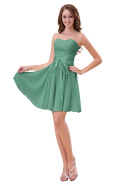 ColsBM Ally Beryl Green Cute Sweetheart Backless Chiffon Mini Homecoming Dresses