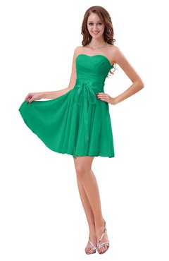 ColsBM Ally Pepper Green Cute Sweetheart Backless Chiffon Mini Homecoming Dresses