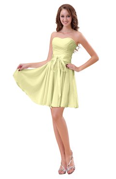 ColsBM Ally Wax Yellow Cute Sweetheart Backless Chiffon Mini Homecoming Dresses