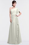ColsBM Louisa Cream Simple A-line Short Sleeve Half Backless Floor Length Ruffles Bridesmaid Dresses