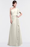 ColsBM Louisa Whisper White Simple A-line Short Sleeve Half Backless Floor Length Ruffles Bridesmaid Dresses