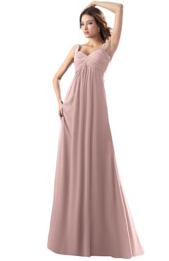 ColsBM Diana Bridal Rose Modest Empire Thick Straps Zipper Floor Length Ruching Prom Dresses