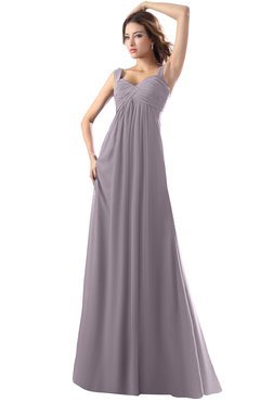 ColsBM Diana Cameo Modest Empire Thick Straps Zipper Floor Length Ruching Prom Dresses