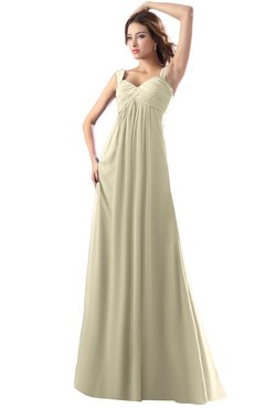 ColsBM Diana Putty Modest Empire Thick Straps Zipper Floor Length Ruching Prom Dresses