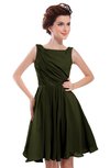 ColsBM Courtney Beech Modest A-line Bateau Sleeveless Zip up Ruching Homecoming Dresses
