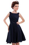 ColsBM Courtney Dark Sapphire Modest A-line Bateau Sleeveless Zip up Ruching Homecoming Dresses