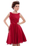 ColsBM Courtney Lollipop Modest A-line Bateau Sleeveless Zip up Ruching Homecoming Dresses