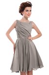 ColsBM Courtney Mushroom Modest A-line Bateau Sleeveless Zip up Ruching Homecoming Dresses