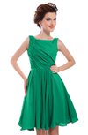 ColsBM Courtney Pepper Green Modest A-line Bateau Sleeveless Zip up Ruching Homecoming Dresses