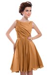 ColsBM Courtney Pheasant Modest A-line Bateau Sleeveless Zip up Ruching Homecoming Dresses