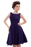 ColsBM Courtney Royal Purple Modest A-line Bateau Sleeveless Zip up Ruching Homecoming Dresses
