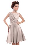 ColsBM Courtney Silver Peony Modest A-line Bateau Sleeveless Zip up Ruching Homecoming Dresses