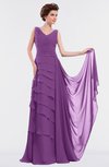 ColsBM Tessa Dahlia Romantic Sleeveless Zip up Chiffon Floor Length Tiered Bridesmaid Dresses