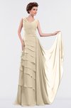 ColsBM Tessa Novelle Peach Romantic Sleeveless Zip up Chiffon Floor Length Tiered Bridesmaid Dresses