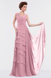 ColsBM Tessa Rosebloom Romantic Sleeveless Zip up Chiffon Floor Length Tiered Bridesmaid Dresses