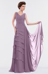 ColsBM Tessa Valerian Romantic Sleeveless Zip up Chiffon Floor Length Tiered Bridesmaid Dresses