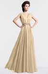 ColsBM Cordelia Apricot Gelato Vintage A-line Sleeveless Chiffon Floor Length Pleated Bridesmaid Dresses