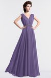 ColsBM Cordelia Chalk Violet Vintage A-line Sleeveless Chiffon Floor Length Pleated Bridesmaid Dresses
