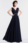 ColsBM Cordelia Dark Sapphire Vintage A-line Sleeveless Chiffon Floor Length Pleated Bridesmaid Dresses