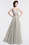ColsBM Cordelia Off White Vintage A-line Sleeveless Chiffon Floor Length Pleated Bridesmaid Dresses